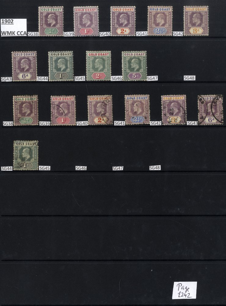 1902-53 M & U collection on hagner leaves incl. 1902 CCA to 5s M& 1s FU, 1904-06 MCCA to 2/6d M & 6d