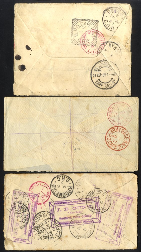 BOER WAR 1900 (25 July) envelope addressed to a soldier in the 4th Middlesex Rgt, bearing GB 1d, - Image 2 of 2
