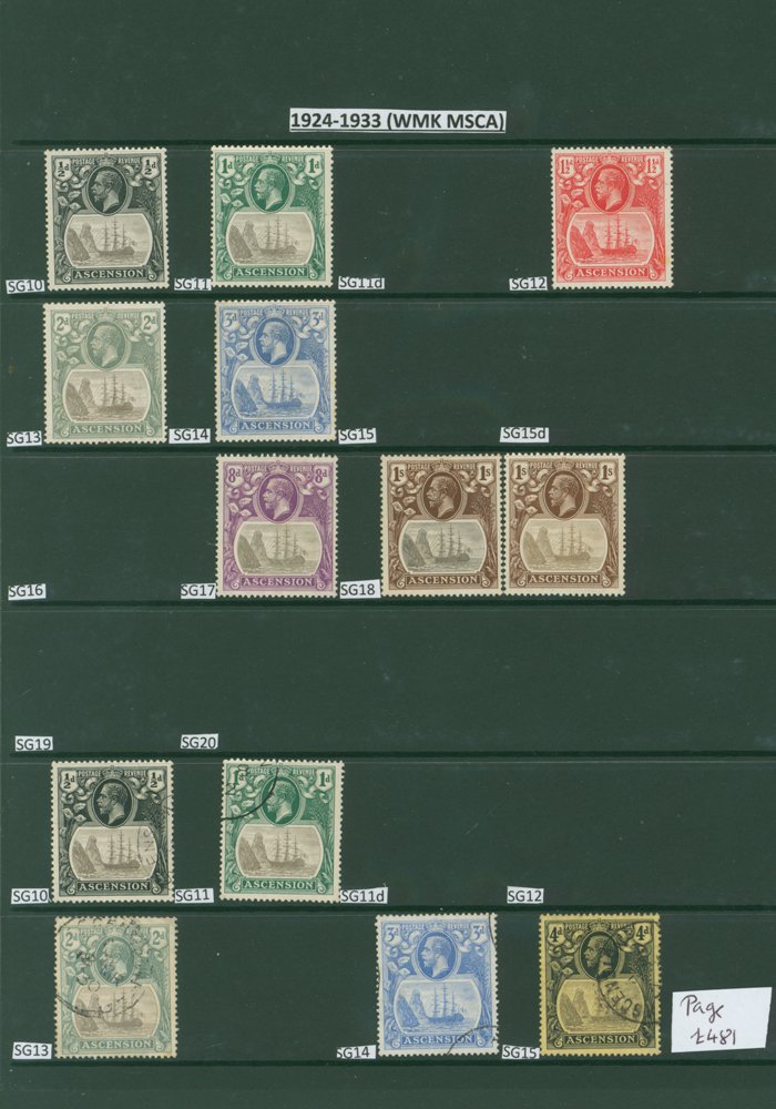 1922-70 M & U collection on hagner leaves incl. 1922 Optd set to 8d M, MCCA 1s M, 1924-33 vals to 1s - Image 2 of 4