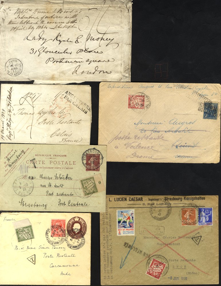 POSTAL HISTORY 1838-64 collection written up in protectors (47 covers/entries) mainly pre-stamp - Image 2 of 2