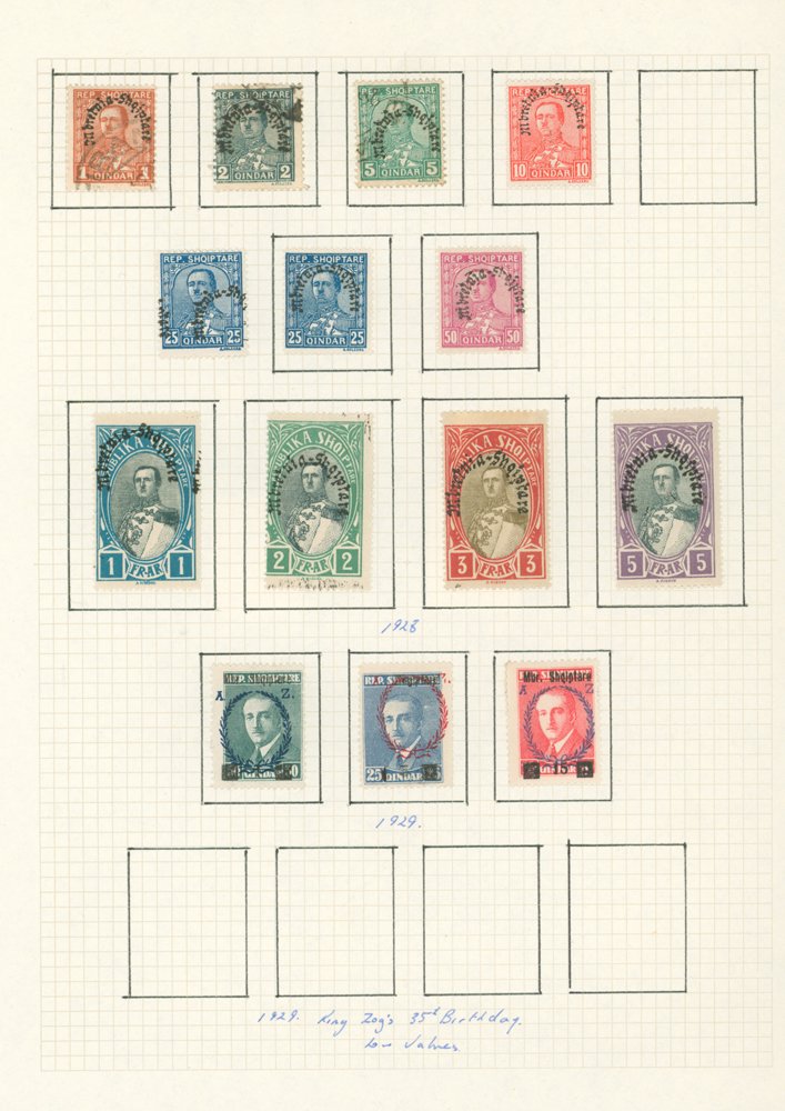 1913-69 M & U collection in a ring binder incl. 1919 1gr on 25q M, some Ovpts, 1924 Assembly 5q, 10q - Image 3 of 4
