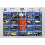 MIDDLE EAST 1990's-2011 UM ranges comprising sheetlets or M/Sheets (18), stamps in se-tenant
