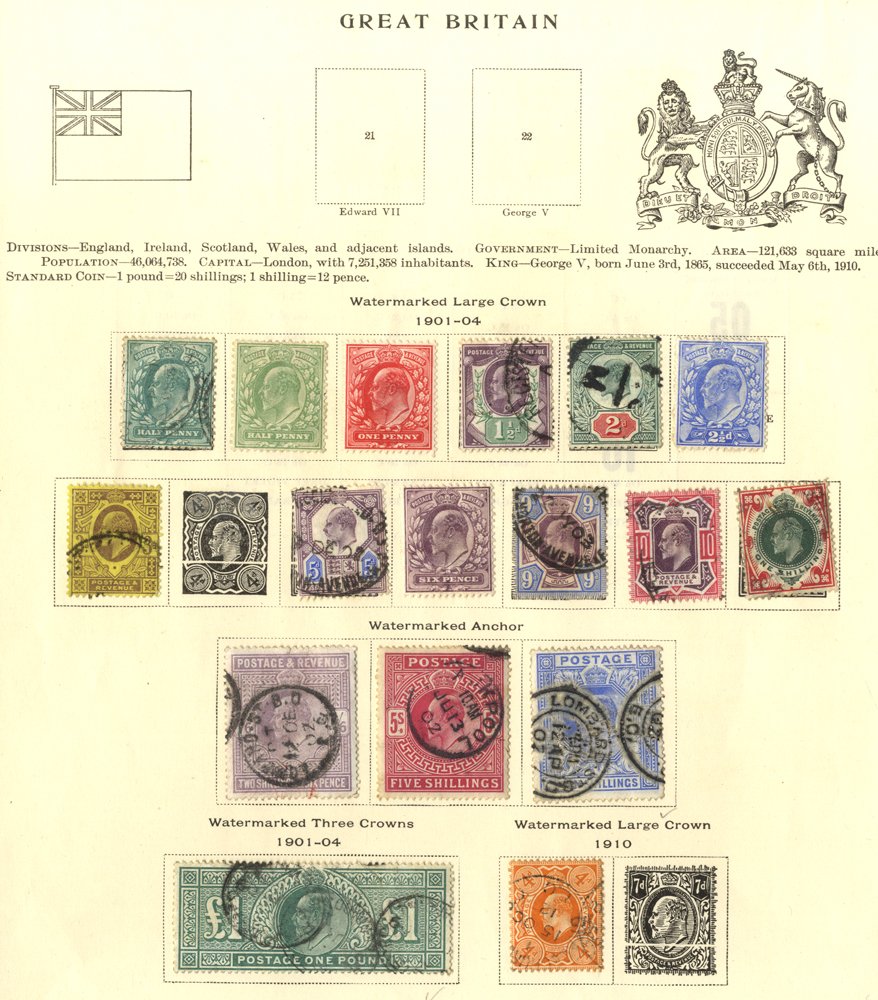 1840-1951 collection/accumulation on leaves incl. 1840 1d Pl.8, three margins, Mulready Letter Sheet - Image 3 of 3