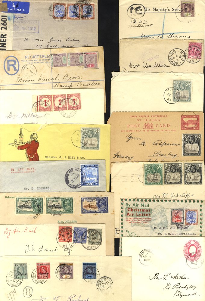 BRITISH COMMONWEALTH 1880's-1990's postal history accumulation of covers from across the world. St - Image 2 of 4