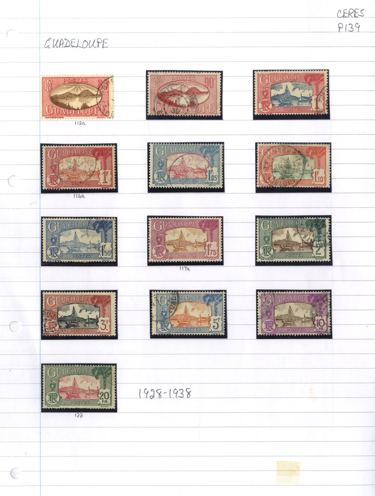 GUADELOUPE 1884-1946 M & U collection incl. 1884 Due 5c, 1884 25 on 35c M & U, 1889 Surcharges, 5c/ - Image 3 of 5