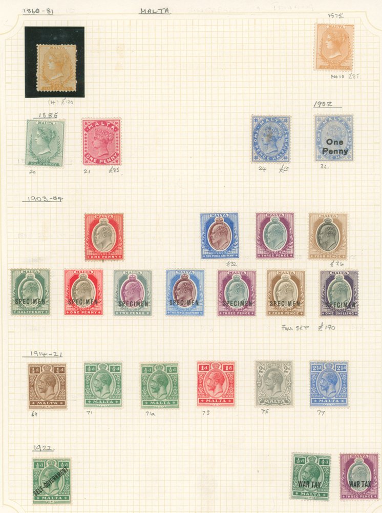 BRITISH COMMONWEALTH QV-KGV M collection housed in four Avon albums, laid out alphabetically A-Z