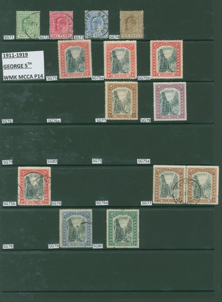 1901-70 M & U collection on hagner leaves incl. 1901 Staircase 1d, 5d & 2s M, 1902-07 1d, 4d, 6d