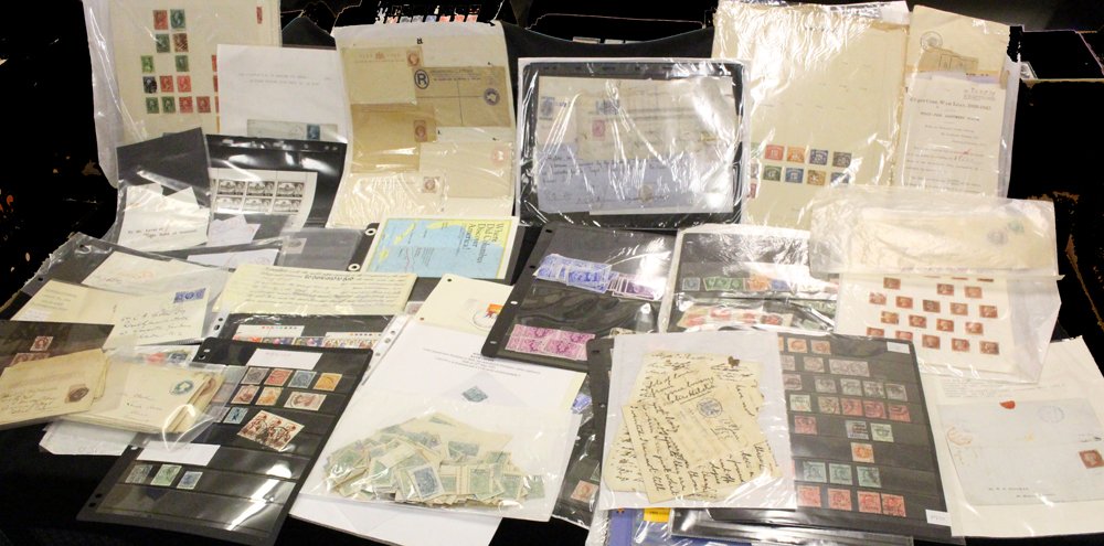 MISCELLANEOUS accumulation in carton incl. GB stamps & postal history, Canada, duplicated - Image 2 of 2