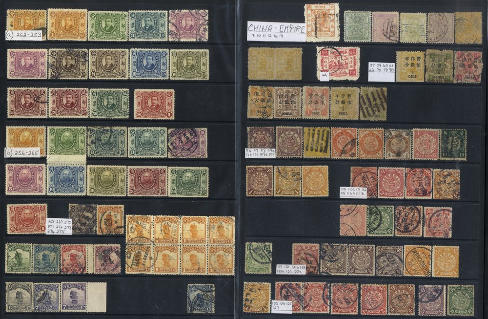 Substantial collection on pages and stock sheets in a binder with a range of earlier issues,