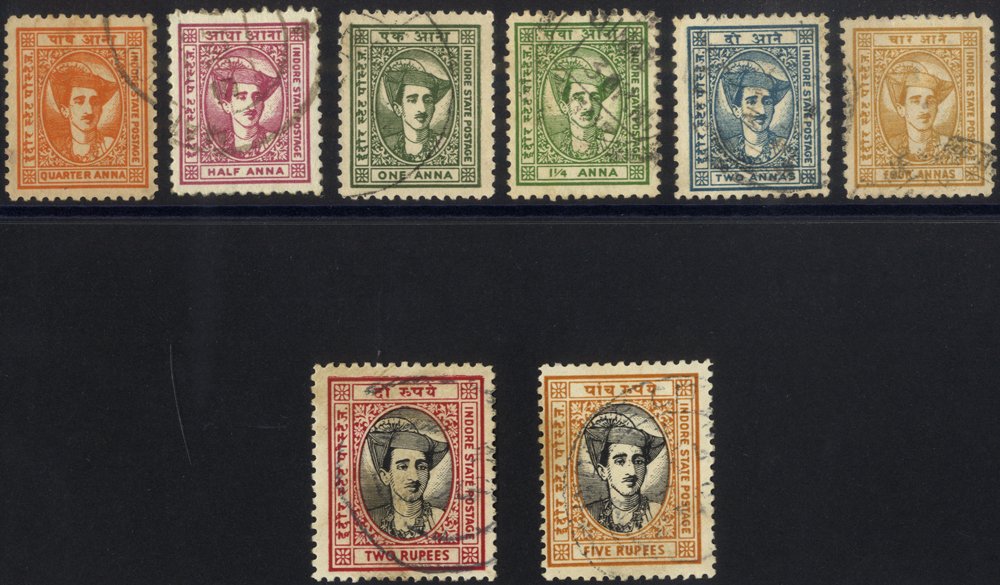 INDORE 1940-46 Defin set FU, SG.36/43. (8) Cat. £700