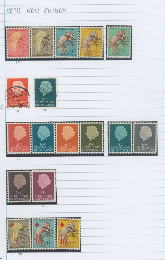 NEW GUINEA 1950-62 UM, M & U collection incl. 1950-52 set M, 1953 Flood set M, 1954-60 to 1g (2) - Image 2 of 2