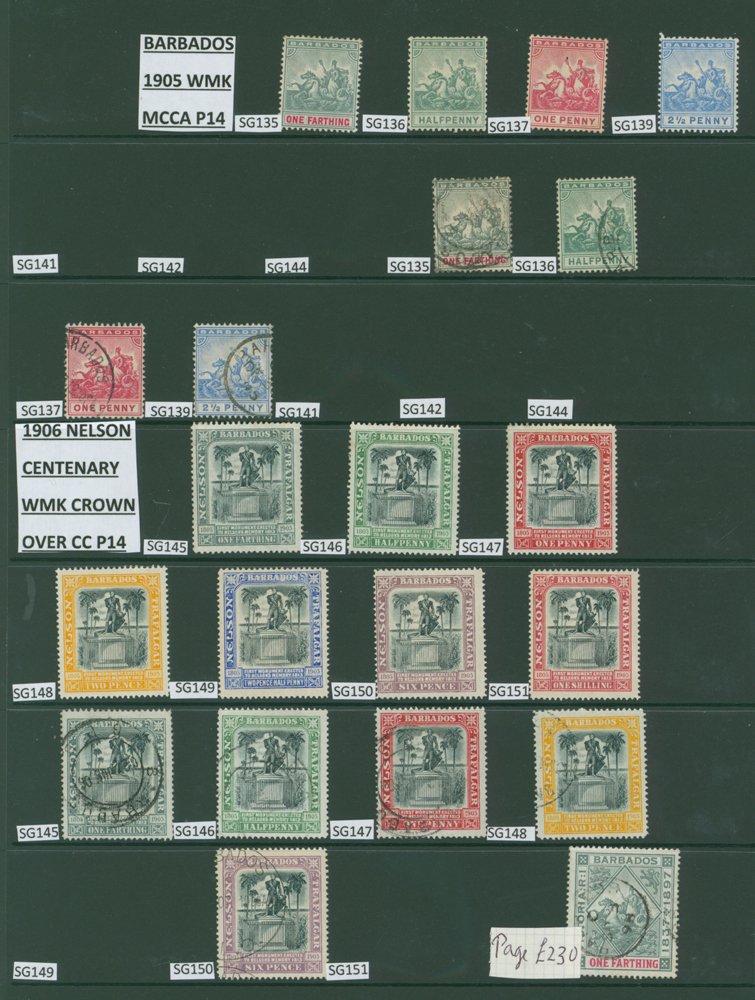 1905-70 M & U collection on hagner leaves incl. 1905 MCCA vals to 2½d M & FU, 1906 Nelson set M,