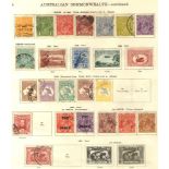NEW IDEAL ALBUM VOLUME I - BRITISH EMPIRE 1840-1936 M & U collection in mixed condition, noted