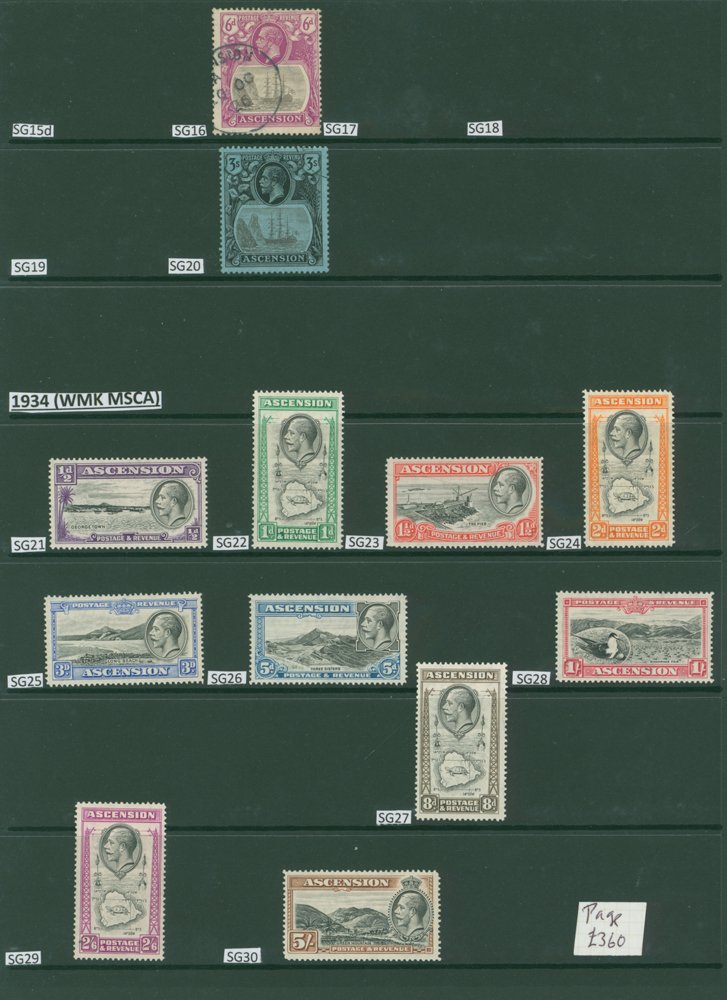 1922-70 M & U collection on hagner leaves incl. 1922 Optd set to 8d M, MCCA 1s M, 1924-33 vals to 1s - Image 3 of 4