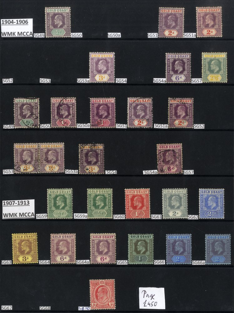 1902-53 M & U collection on hagner leaves incl. 1902 CCA to 5s M& 1s FU, 1904-06 MCCA to 2/6d M & 6d - Image 2 of 4