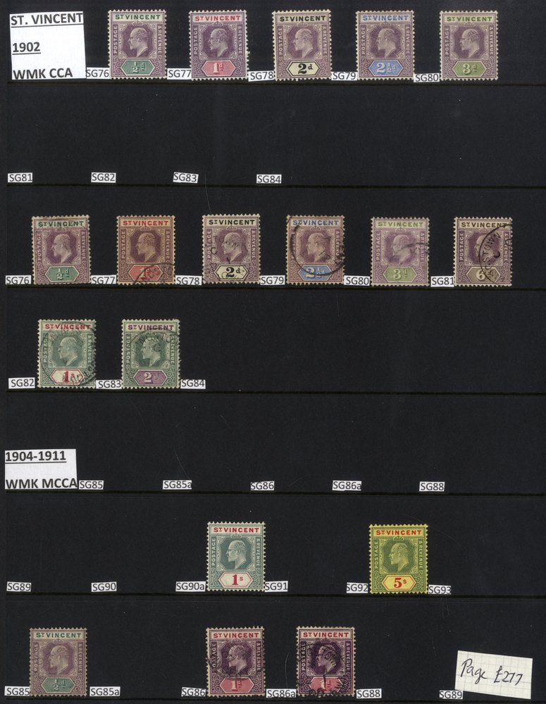 1902-70 M & U collection on hagner leaves incl. 1902 CCA to 3d M set to 2s FU, 1904-11 MCCA 1s to 5s