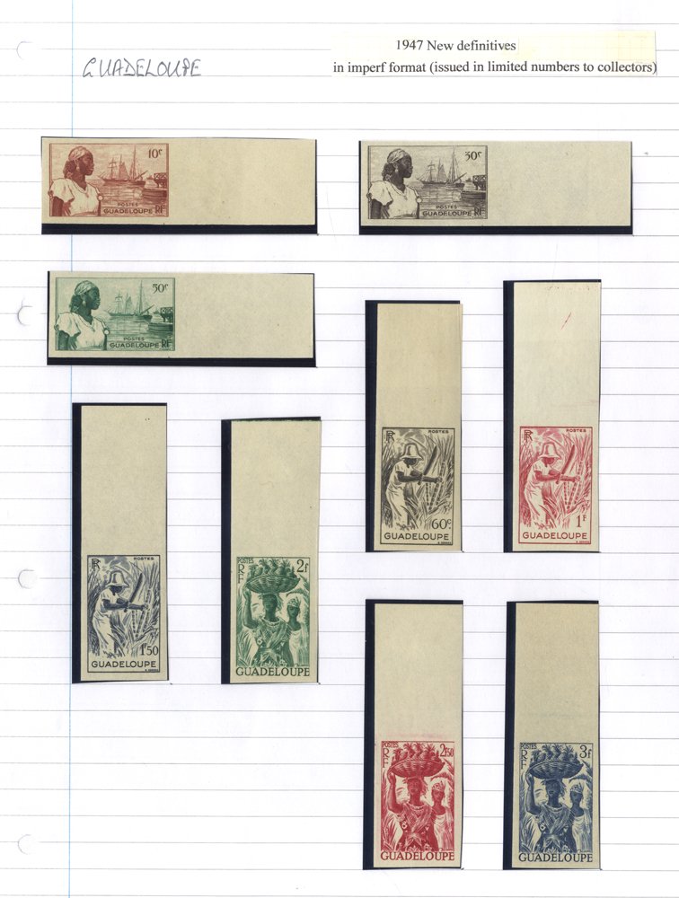GUADELOUPE 1884-1946 M & U collection incl. 1884 Due 5c, 1884 25 on 35c M & U, 1889 Surcharges, 5c/ - Image 5 of 5