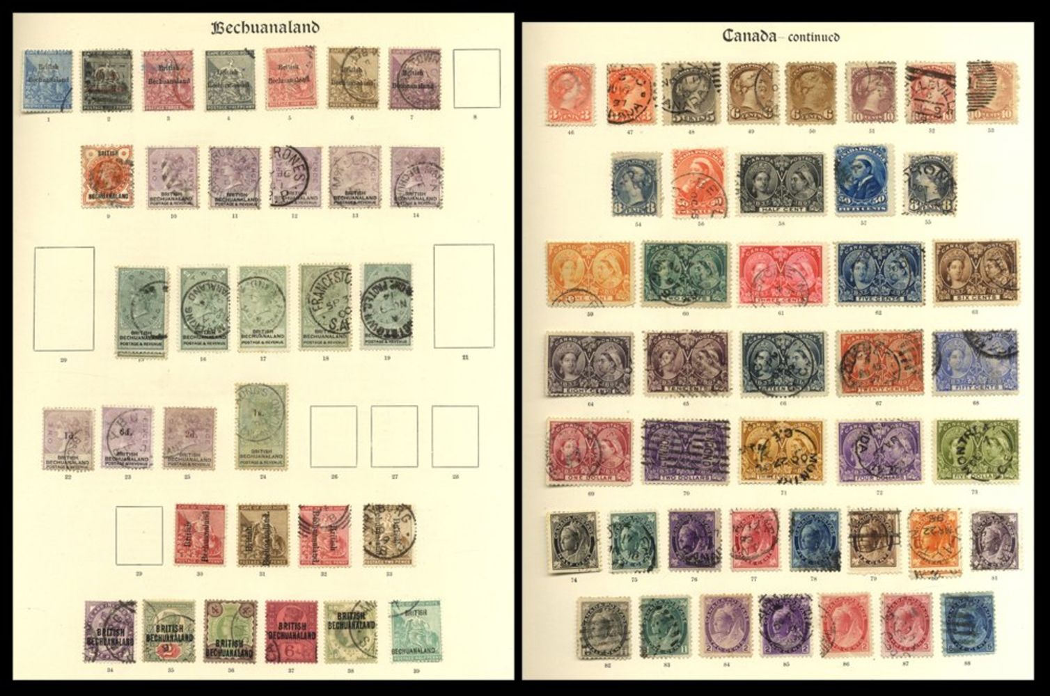 Postage stamps of The World