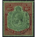 1924-32 MSCA 10s green & red VFU, corner thin, SG.92, Cat. £250 (1)