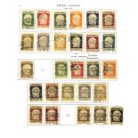 FIUME 1918-24 collection on leaves incl. 1918-19 defins to 10K (U on piece Cat. £300), Charities