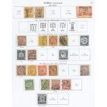 CHINA 1885-1936 collection incl. 1885 1c, 3c, 1897 5c on 5ca, 8c on 6ca (SG.41/2), 30c on 24ca (SG.