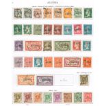 FRENCH COLONIES ALGERIA 1924-36 collection incl. 1924-26 to 3fr, 1926 Original set to 20fr (no 1f.