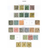 GERMANY (STATES) collection incl. Baden with Imperfs, Shield issues with 18k green (Cat. £900),