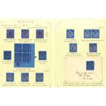 1938-53 Key Plates 2s to £1 specialised shade collection, all written up on leaves, good to VFU
