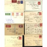 BUNDLE OF COVERS incl. 1833-38 'TOO LATE' marks (2), 1903-07 KEVII 1d PPCs with overseas