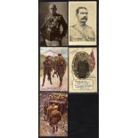 WWI MISCELLANY variety of PPC's (23) incl. German examples, 1915 GB envelope with tied charity