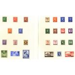 1948-61 M collection on leaves incl. 1948 Defin set, SG.16/24, 1948 Wedding, 1948 Olympics, 1949