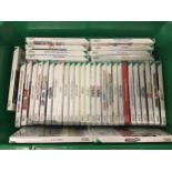 COLLECTION OF WII GAMES. Here we have a box of 37 various games for the Sony Wii.