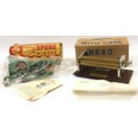 Vintage boxed "Read" Smock Gathering Machine together with a boxed vintage Spong Mincer (2).