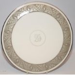 Royal Worcester fine bone china '25' 28.5cms cake plate. Boxed