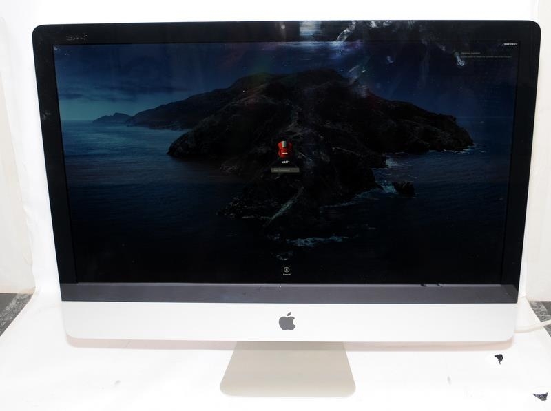 Apple IMac model ref A1312. Turns on but not tested further. Lot includes unit only, no cables,