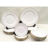 Extensive part collection of Royal Worcester dinnerware in the Contessa pattern. 24 pieces in all,