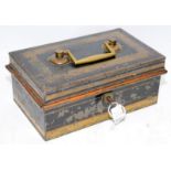 Antique cash box with key (14)