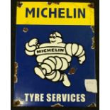 Michelin enamel sign.