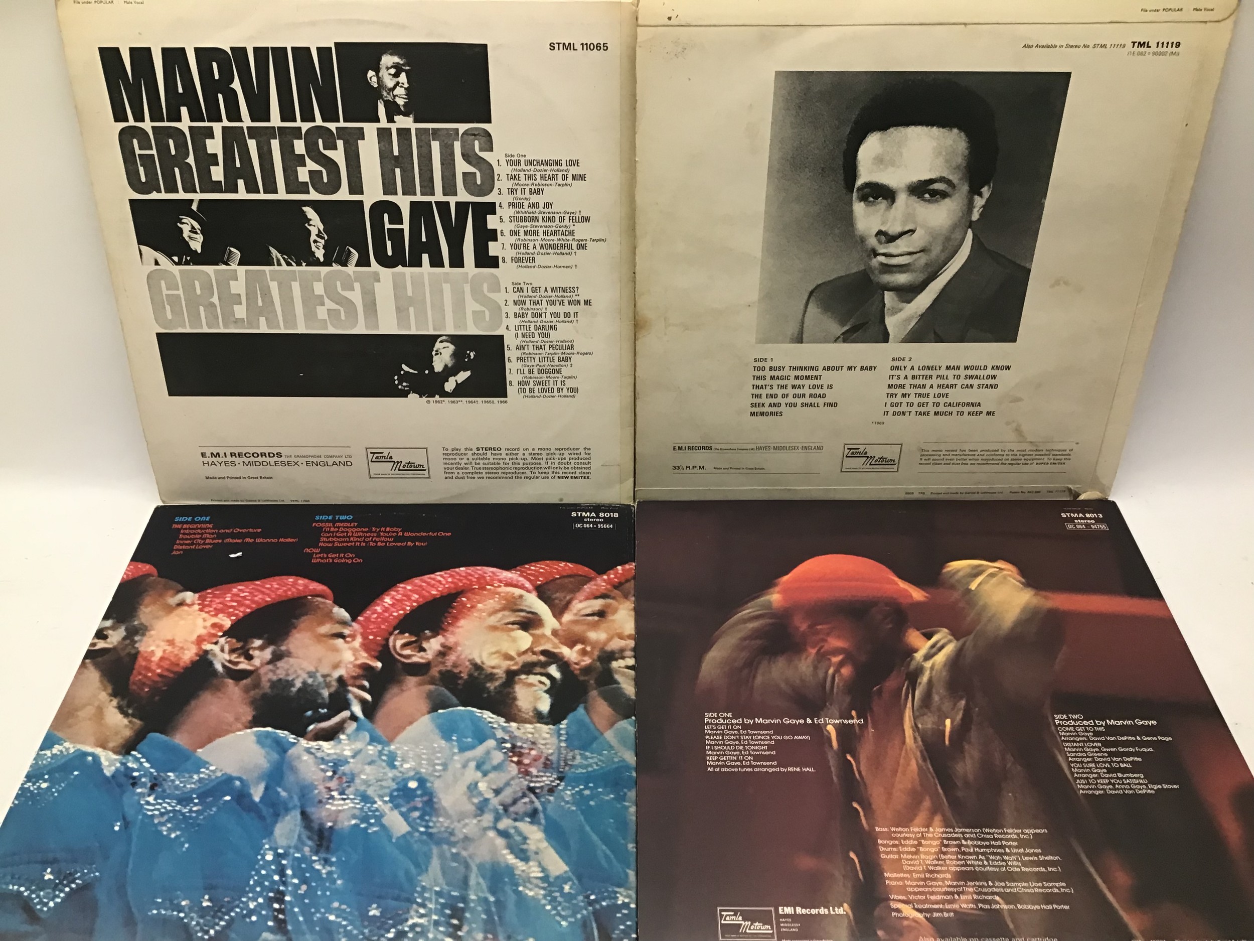 4 VINYL ALBUMS FROM MARVIN GAYE. Titles here include - Greatest Hits - Live - Let’s Get It On and - Image 2 of 2