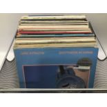 LARGE CONTAINER OF VARIOUS LP RECORDS. Here we have a selection to include Rock - Folk - Comedy -