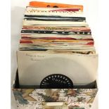 BOX FULL OF VARIOUS 7” SINGLES.