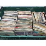 CRATE OF MAINLY 70’s AND 80’s VINYL RECORDS. Super collection of big hit singles from the 70’s and