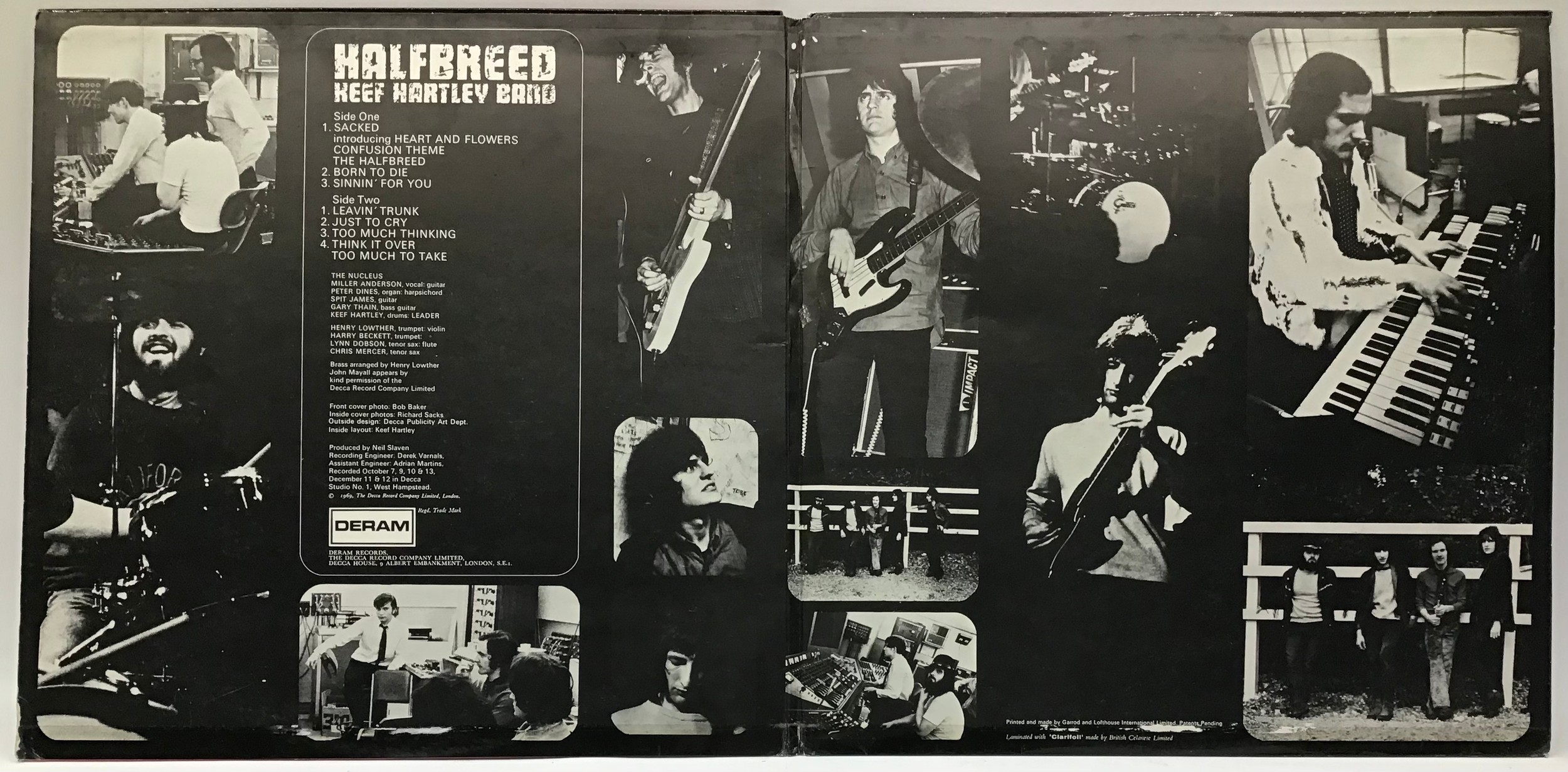 KEEF HARTLEY VINYL ALBUM ‘HALFBREED’. Found here on Deram Stereo SML 1037 from 1969. Found here in - Image 3 of 3