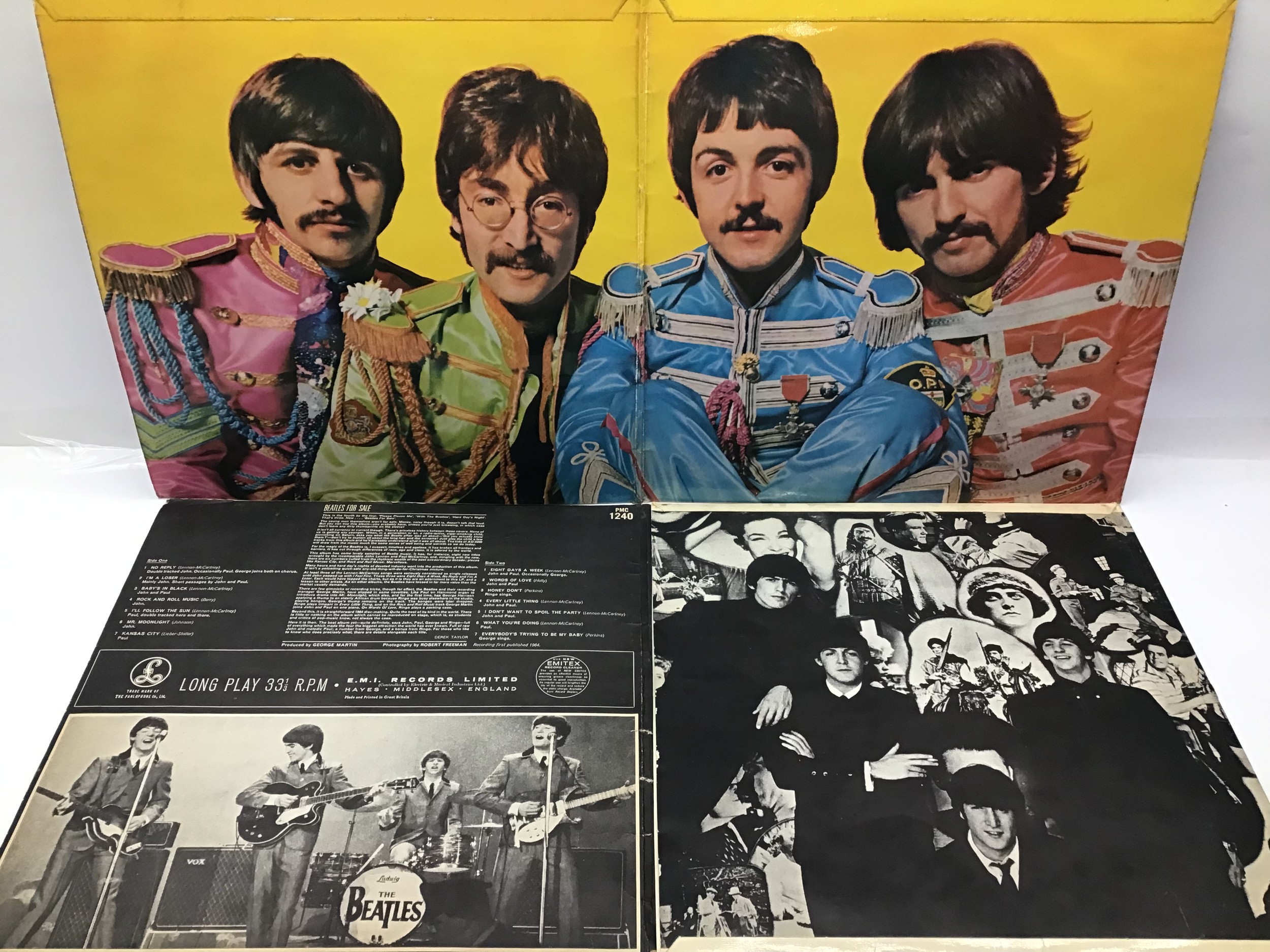 SELECTION OF 5 ORIGINAL BEATLES LP RECORDS. This lot includes - Sgt Pepper (No Die Cut Inner) - - Image 3 of 3