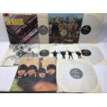 SELECTION OF 5 ORIGINAL BEATLES LP RECORDS. This lot includes - Sgt Pepper (No Die Cut Inner) -