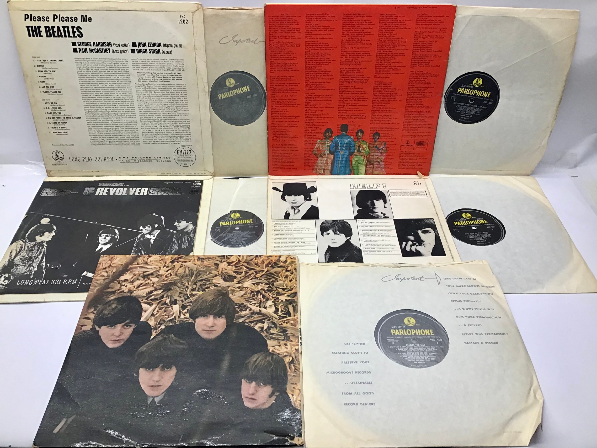 SELECTION OF 5 ORIGINAL BEATLES LP RECORDS. This lot includes - Sgt Pepper (No Die Cut Inner) - - Image 2 of 3