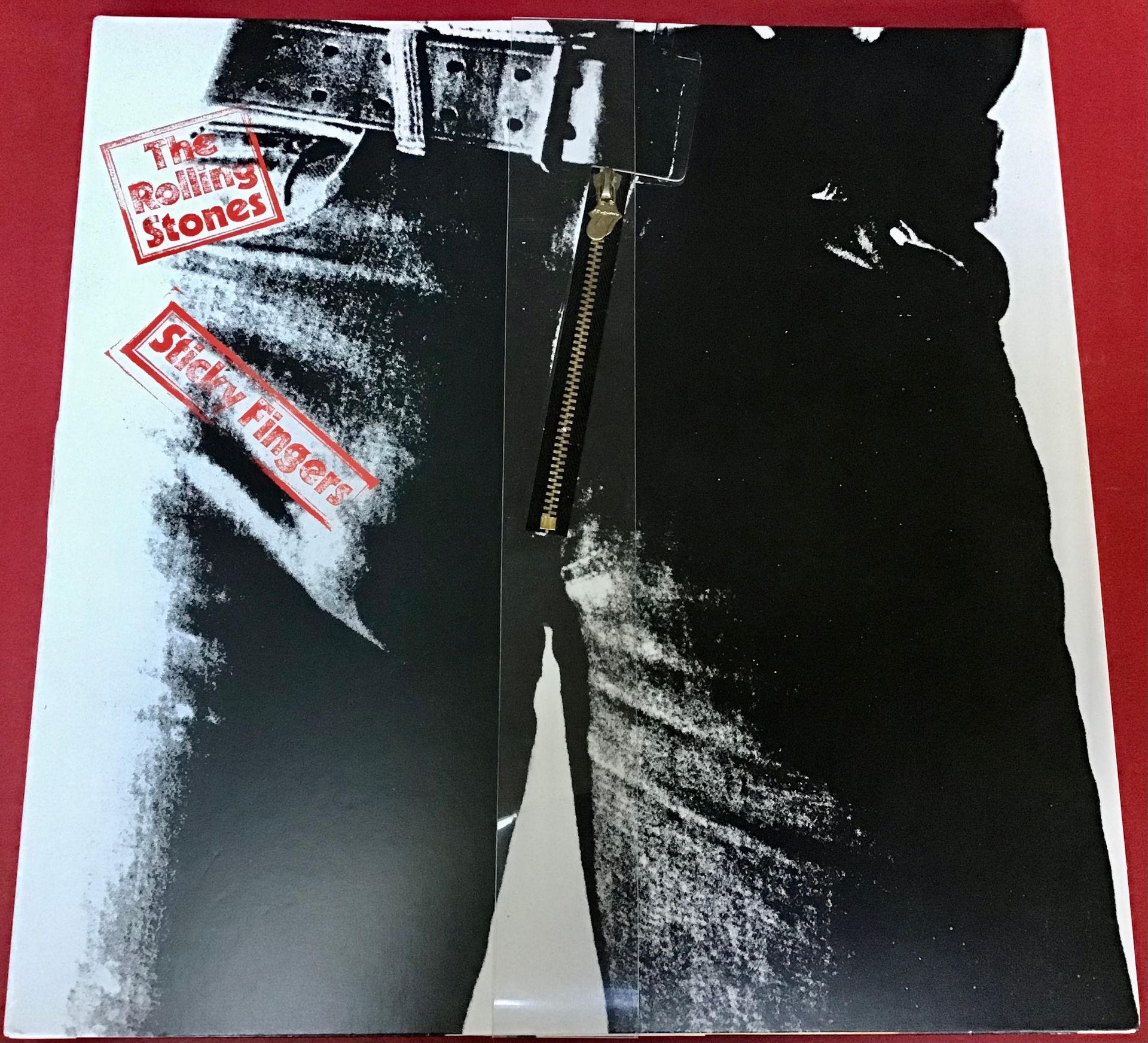 THE ROLLING STONES 'STICKY FINGERS' ZIPPER DELUXE EDITION DOUBLE LP. Rare 2015 limited deluxe