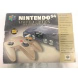 NINTENDO 64 N64 LIMITED EDITION.