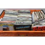 CRATE OF 7” VINYL SINGLES. These consist of hits from the 70’s and 80’s.