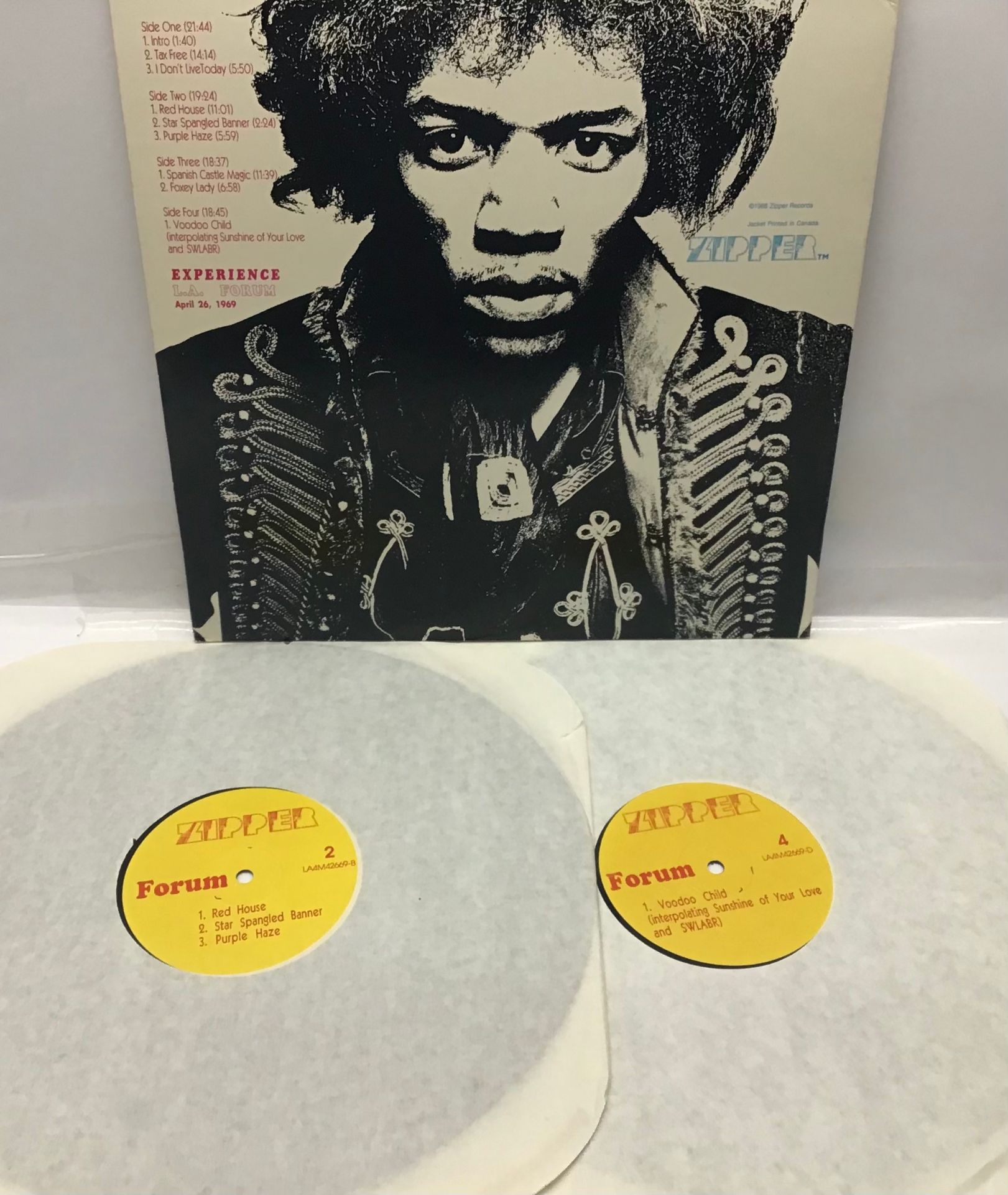 JIMI HENDRIX EXPERIENCE ‘LIVE AT THE L.A.FORUM’ VINYL ALBUM. Both records sound perfect and the - Image 2 of 2